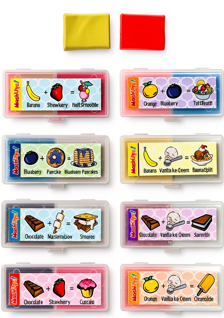 Kids Pencil Eraser Set on a desk