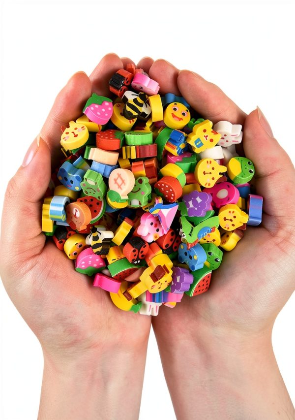 QDXATIVP Mini Rubber Erasers Small Assorted Animal Fruit Pack 300-0