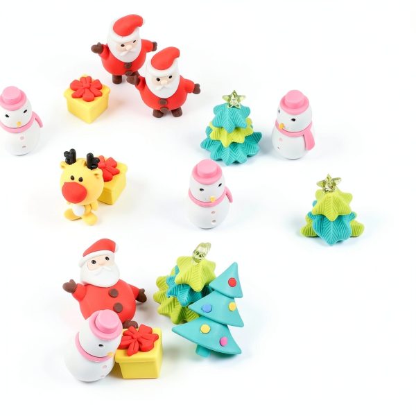 CCINEE Christmas Eraser Variety Pack Rubber Toy Pencil Erasers Set-2