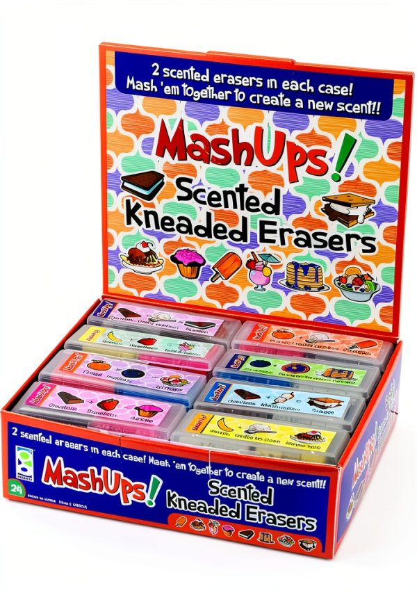 GEDDES Mini Food Eraser Set Multicolor Kneadable Rubber Twist-2