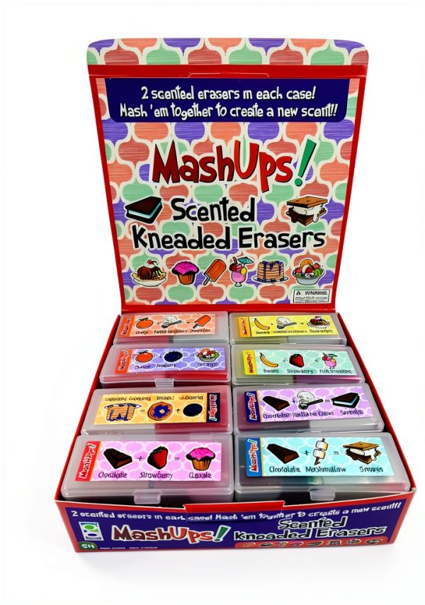GEDDES Mini Food Eraser Set Multicolor Kneadable Rubber Twist-4