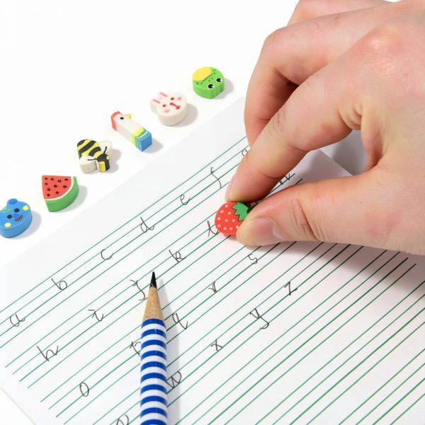 QDXATIVP Mini Rubber Erasers Small Assorted Animal Fruit Pack 300-3