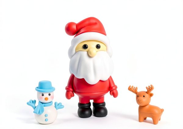CCINEE 3D Christmas Eraser Set 30pcs Holiday Pencil Erasers for Kids-1