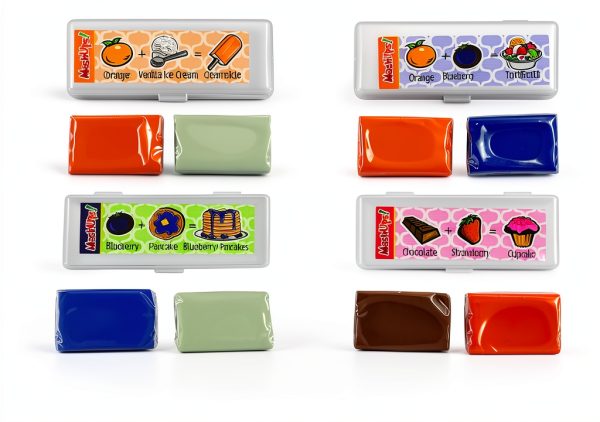 GEDDES Mini Food Eraser Set Multicolor Kneadable Rubber Twist-6