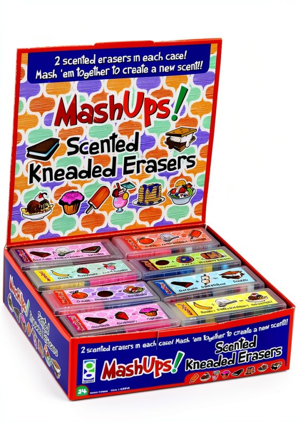 GEDDES Mini Food Eraser Set Multicolor Kneadable Rubber Twist-3