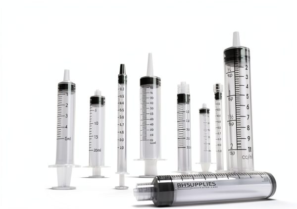 BH Supplies 5mL Luer Lock Tip Syringes (No Needle) - Sterile, Individually Wrapped - 100 Syringes-3