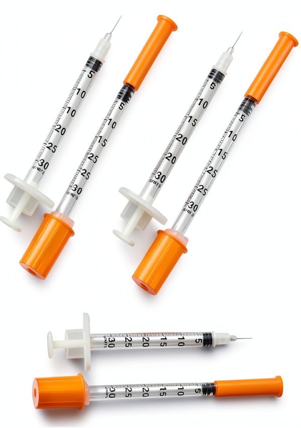 0.3 ml/cc Syringes 31G x 5/16'' Orange Cap – MediVena Sample, 50 pcs-3