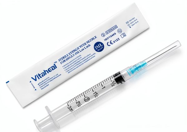 3ml Syringes 100 Pack with 23Ga 1.0in Needle Luer Lock by Vitaheal-4