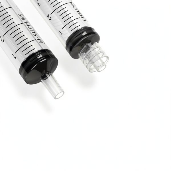 BH Supplies 5mL Luer Lock Tip Syringes (No Needle) - Sterile, Individually Wrapped - 100 Syringes-1