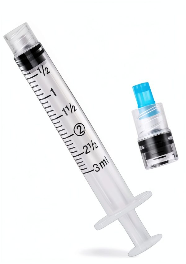 3ml Syringes 100 Pack with 23Ga 1.0in Needle Luer Lock by Vitaheal-2