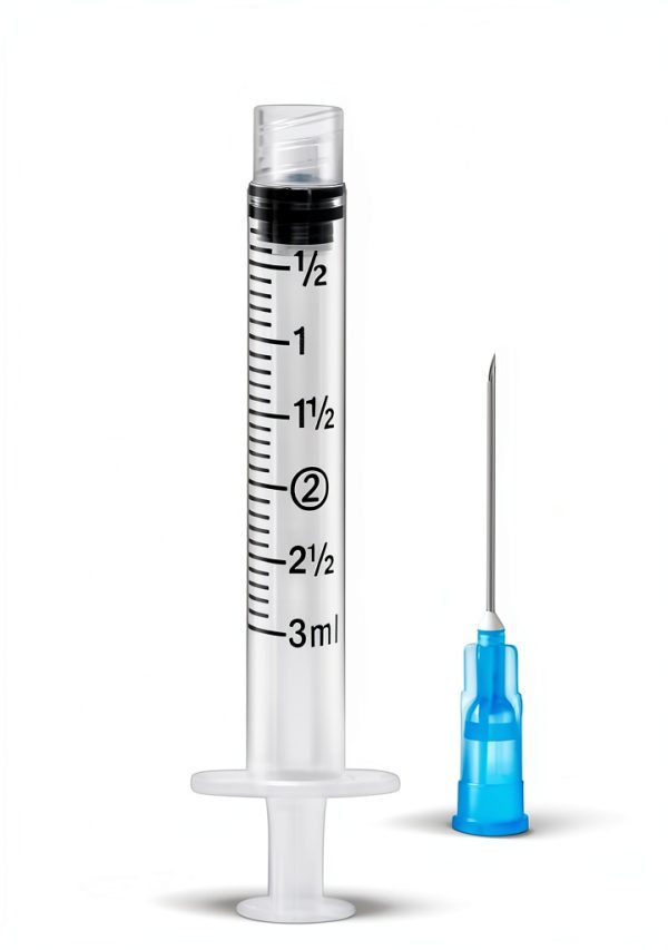 3ml Syringes 100 Pack with 23Ga 1.0in Needle Luer Lock by Vitaheal-1