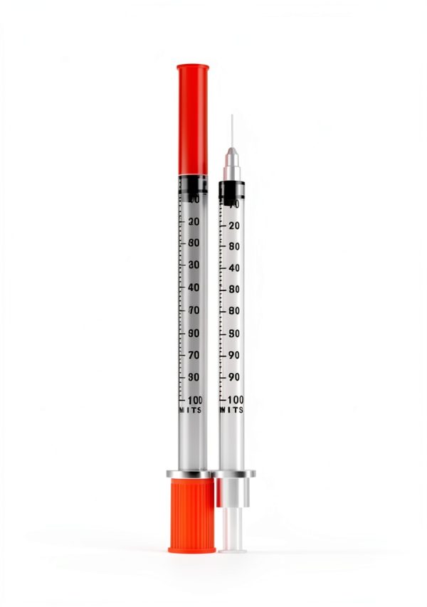 U-100 Syringes with Needle 30G 1/2in 1ml Mxene 100 Pack Sterile Lab-2