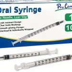 1ml Syringe without Needle, No Needle Individually Packaged Oral Syringe for Scientific Labs, Measurement, Dispensing, Oil or Glue Applicator Oral Dispenser-0