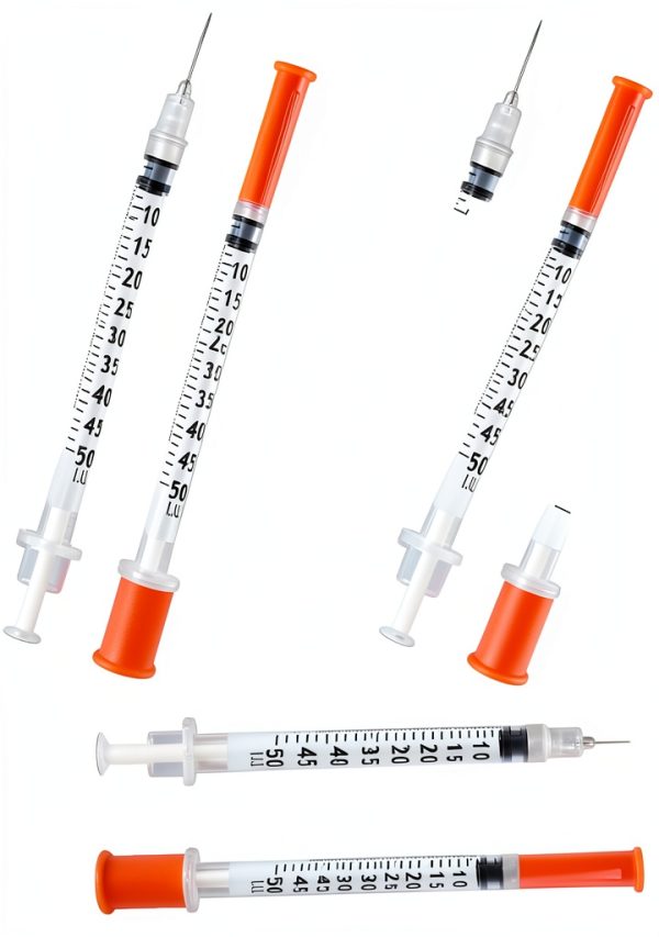 0.5 ml/cc Syringes 31G x 5/16’’ (8mm), Orange Cap, Box of 50 pcs-7