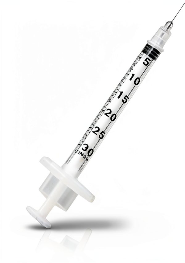 0.3 ml/cc Syringes 31G x 5/16'' Orange Cap – MediVena Sample, 50 pcs-1