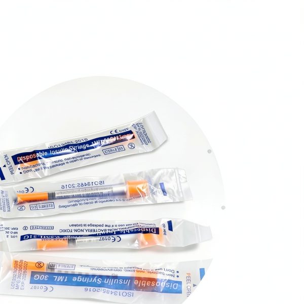 1ml Disposable Syringe 31G 5/16" (8mm) Needle Himeland 30 Pack-4