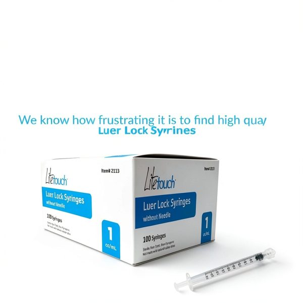 1ml Luer Lock Syringe MediCore Sterile Individually Sealed 100 per Box-5