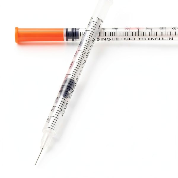 U-100 31G 1cc 1/4 Inch Syringes Gesanghua Wrapped Pack of 20-3