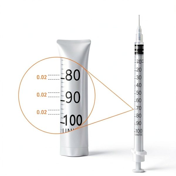 U-100 31G 1cc 1/4 Inch Syringes Gesanghua Wrapped Pack of 20-1